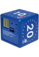 TFA - Horloge digitale cube CUBE-TIMER 38.2036.06 - bleu