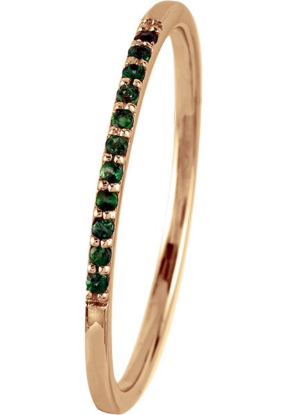Jacques Lemans - Ring Sterlingsilber vergoldet mit Green Onyx - SE-R125F