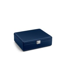 Scatola del Tempo - Valigetta 8 blue/off-white - Uhrenkoffer für 8 Uhren - blau