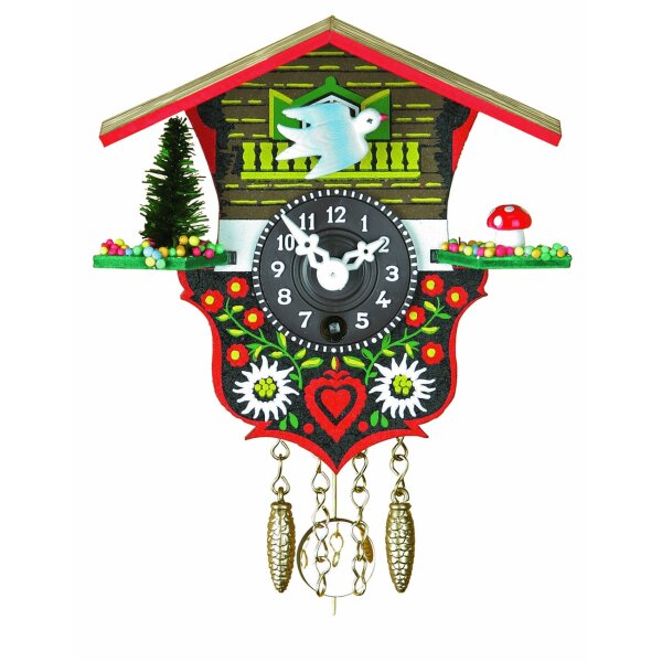 Trenkle - 18_P - horloge murale -Mouvement à ressort 1 jour- Miniatur-Uhr