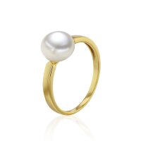 Luna-Pearls - 008.0601 - Bague - 585/-Or jaune avec Perle...