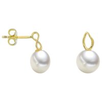 Luna-Pearls - 311.2098 - Boucles doreilles - Femmes - 14K...